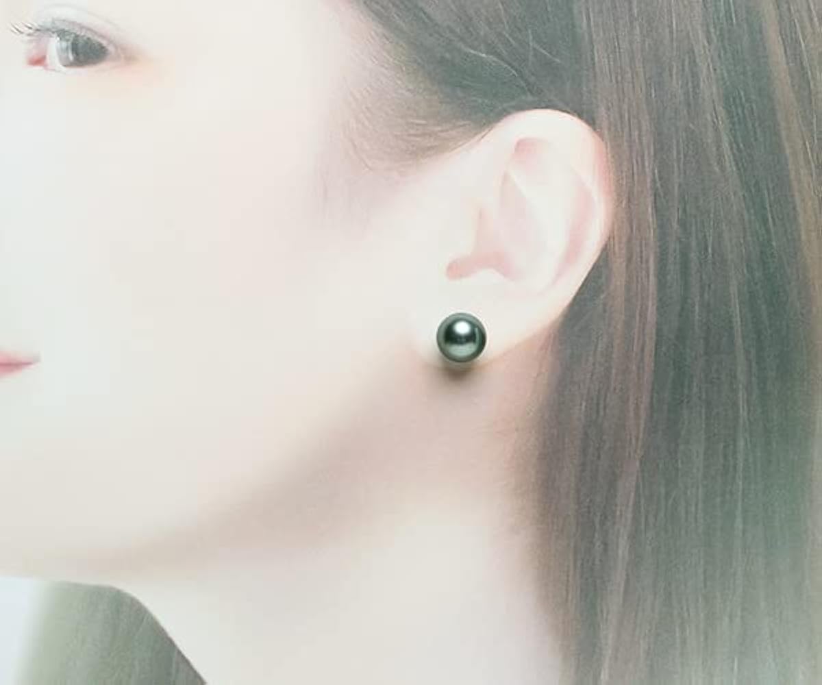 黒蝶真珠✨️9x9.5✨️真珠✨️ピアス♡タヒチパール♡ピーコックグリーン Amazon.co.jp: 黒蝶貝パールイヤリングorピアス ピーコック